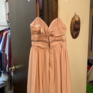 Blush strap dress